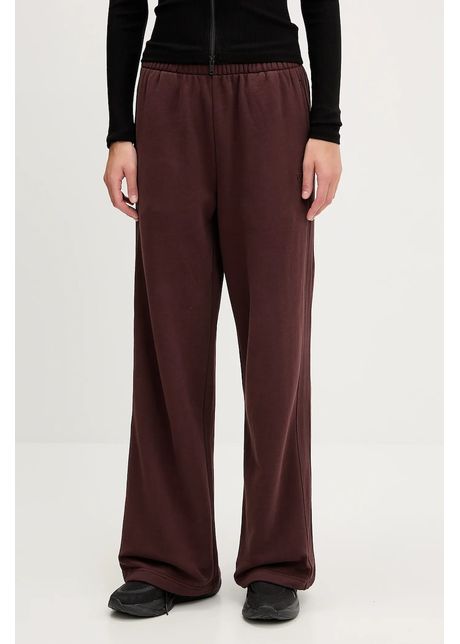 P e nation pantaloni de trening din bumbac adventure culoarea maro uni 243p408