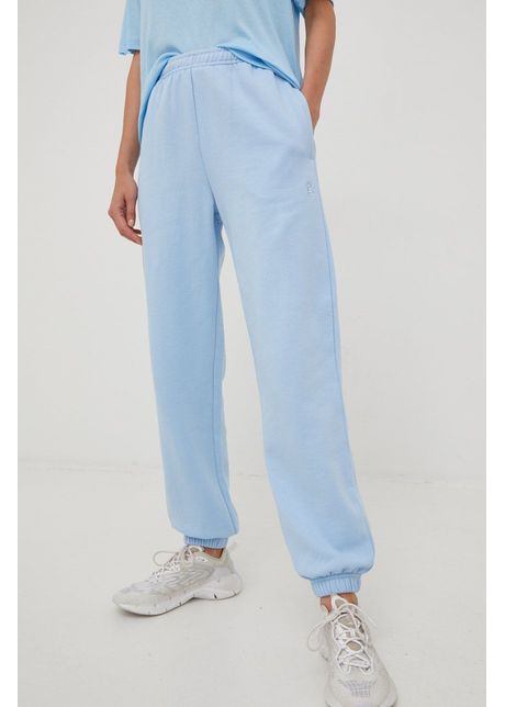 P e nation pantaloni de trening din bumbac femei neted