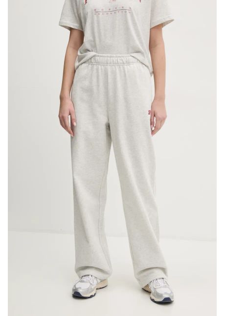 P e nation pantaloni de trening eastside femei culoarea gri neted 251p212