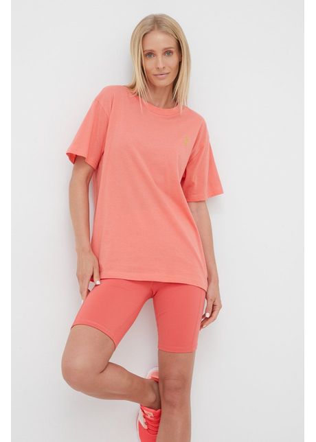 P e nation tricou din bumbac culoarea portocaliu