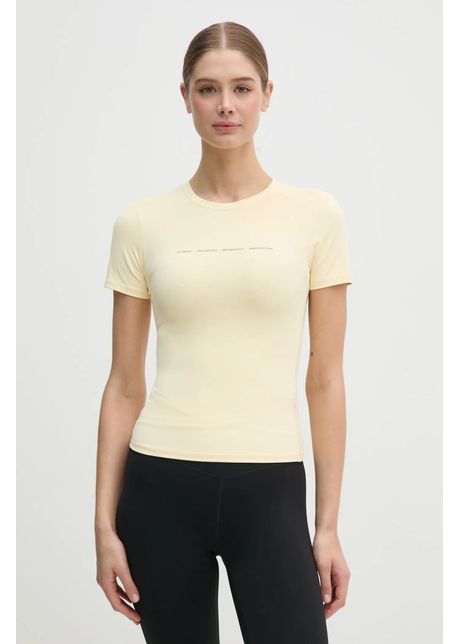 P e nation tricou foundation femei culoarea galben 243t257