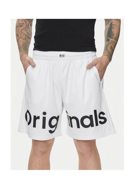 Pantaloni barbati 84347 poliester alb