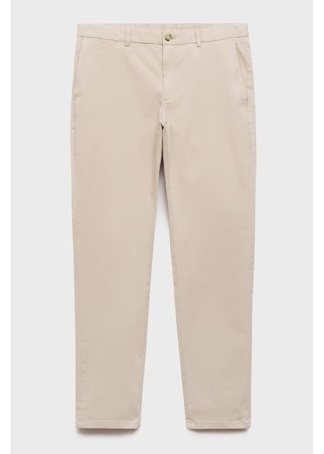 Pantaloni chino slim fit barna