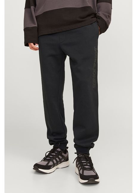 Pantaloni de trening din amestec de bumbac cu imprimeu logo lateral