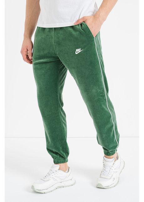 Pantaloni de trening din amestec de bumbac cu logo