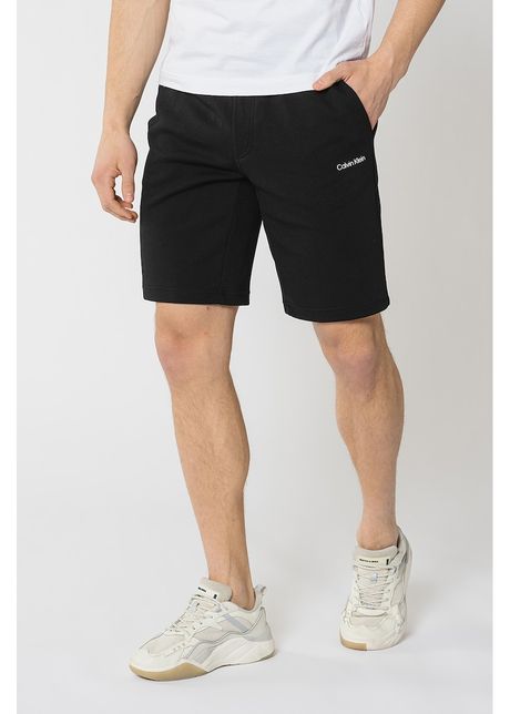 Pantaloni scurti din amestec de bumbac organic cu buzunare pe piept
