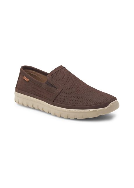 Pantofi barbati 470564 piele nabuc maro