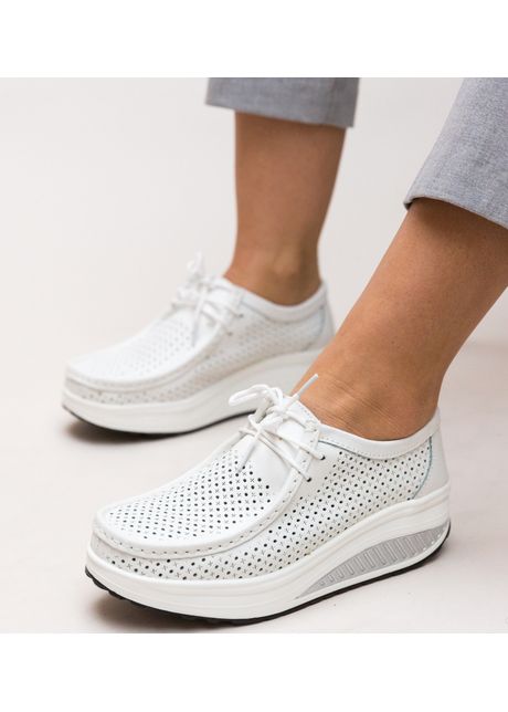 Pantofi casual baroco albi