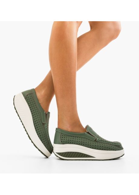 Pantofi casual bicaz verzi