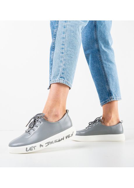 Pantofi casual dama constance gri
