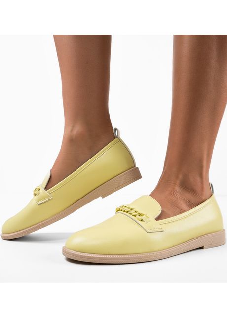 Pantofi casual dama kalanz galbeni