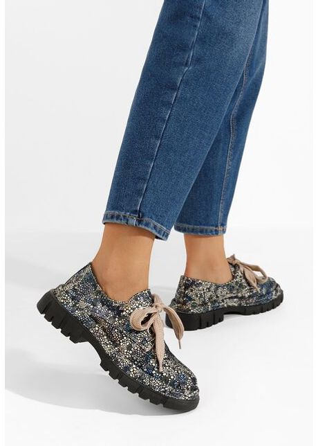 Pantofi casual dama piele dasha v4 multicolori