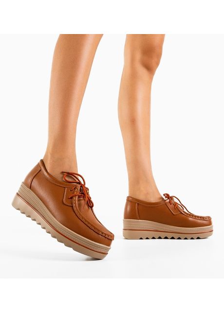 Pantofi casual dama sag camel
