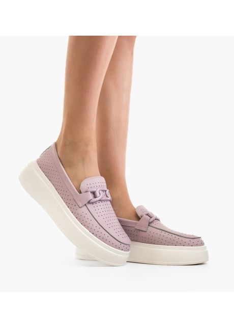 Pantofi casual lezzer mov