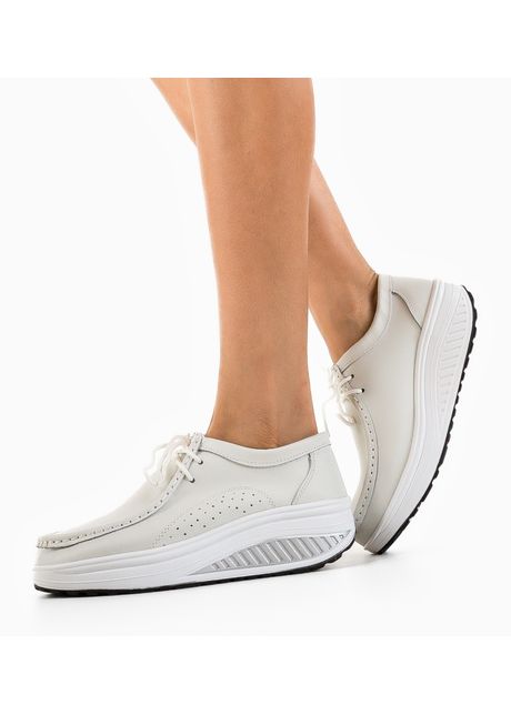 Pantofi casual roly alb 2