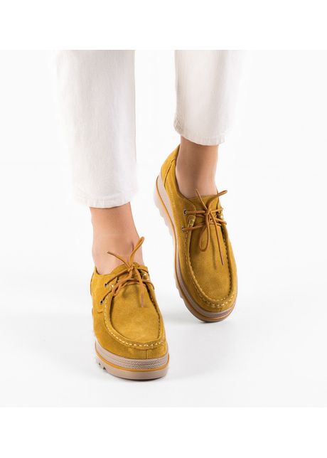 Pantofi casual sagrio galbeni 2