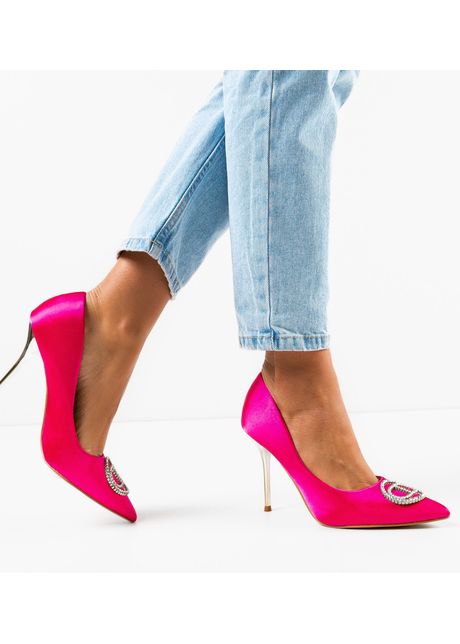 Pantofi dama plipa fuchsia