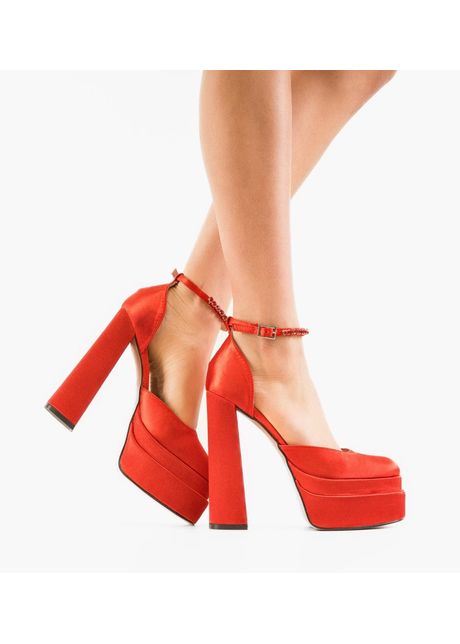 Pantofi dama rahim rosii