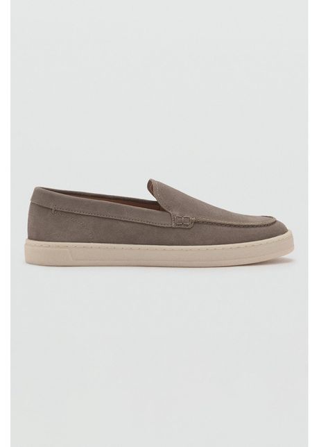 Pantofi loafer de piele intoarsa