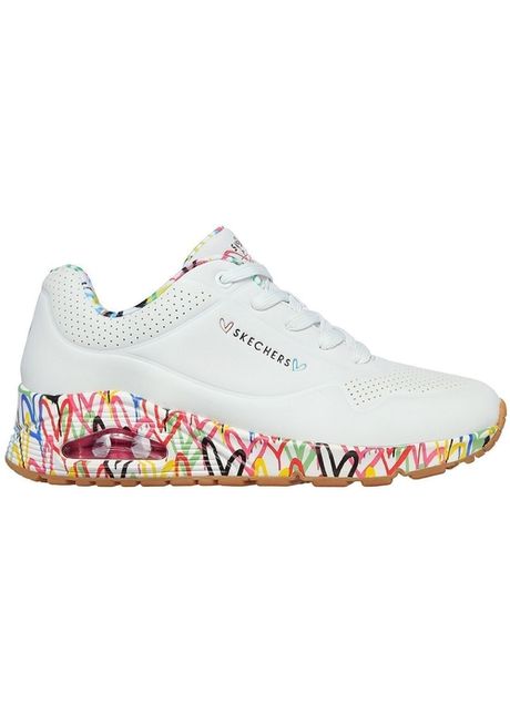Pantofi sport femei skechers uno loving love 155506 wht