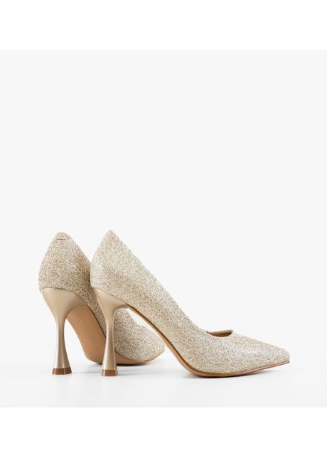 Pantofi stiletto dama bridie aurii