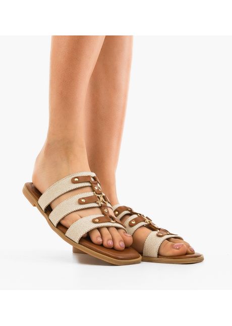 Papuci dama persik camel