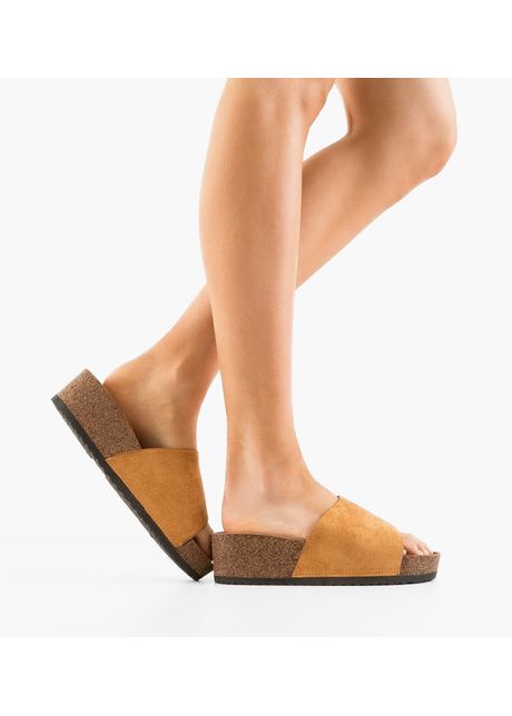 Papuci dama tapan camel