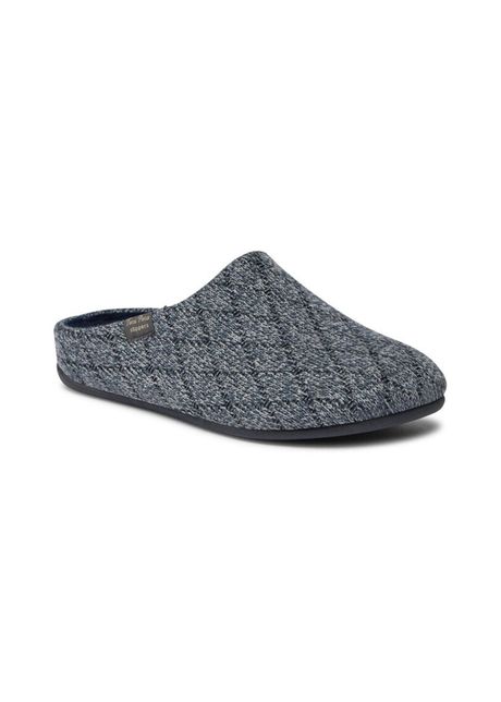 Papuci de casa barbati 303201 textil bleumarin