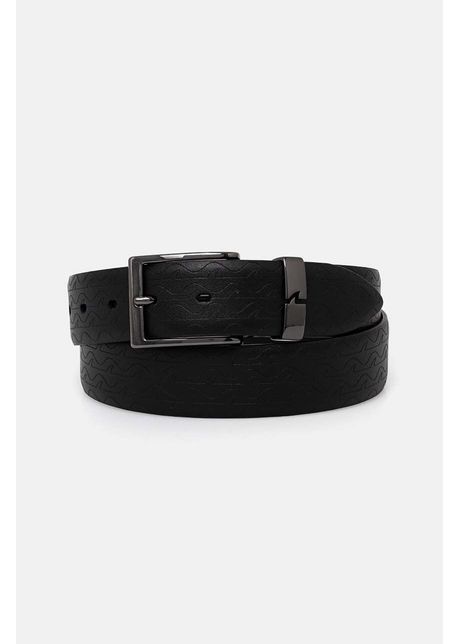 Paul shark curea de piele barbati culoarea negru 14316035