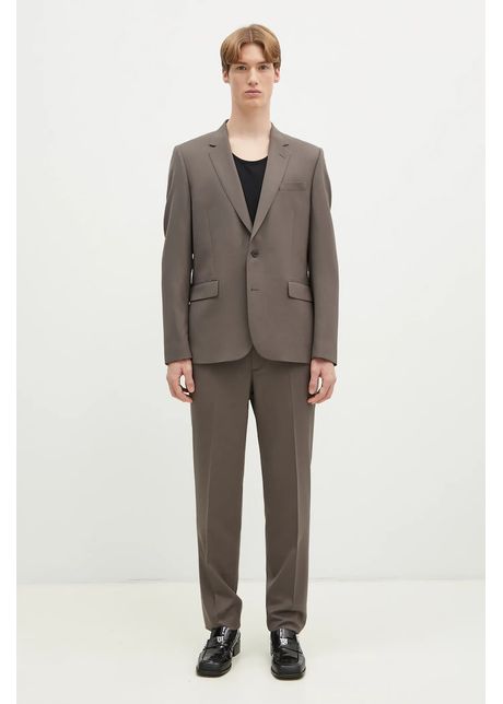 Paul smith costum de lana culoarea maro neted m1r 1457 m00001