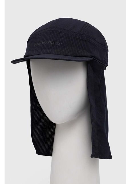 Peak performance sapca culoarea negru neted