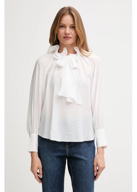 Pedro del Hierro bluză culoarea alb, uni, 6632948