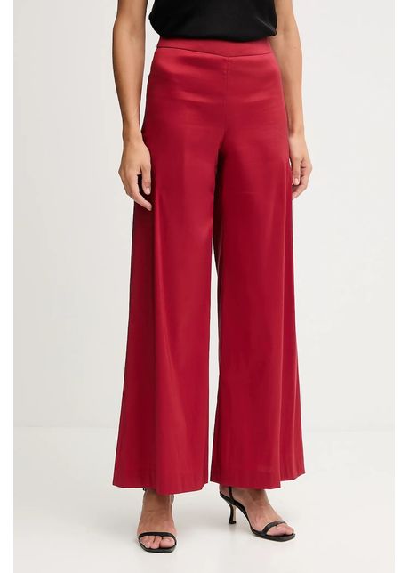 Pedro del Hierro pantaloni culoarea bordo, lat, high waist, 7602521