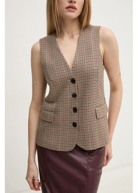 Pedro del hierro vesta culoarea bej un singur rand de nasturi 7318945