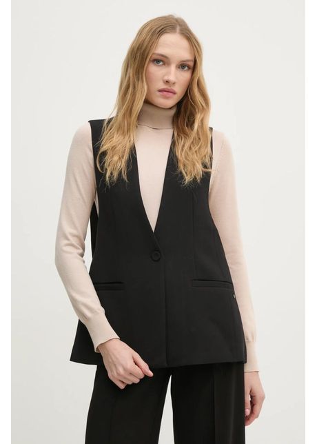 Pedro del hierro vesta culoarea negru un singur rand de nasturi 7318941