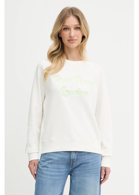Pepe jeans bluz culoarea alb cu imprimeu pl581524