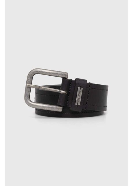 Pepe jeans curea de piele barbati culoarea negru