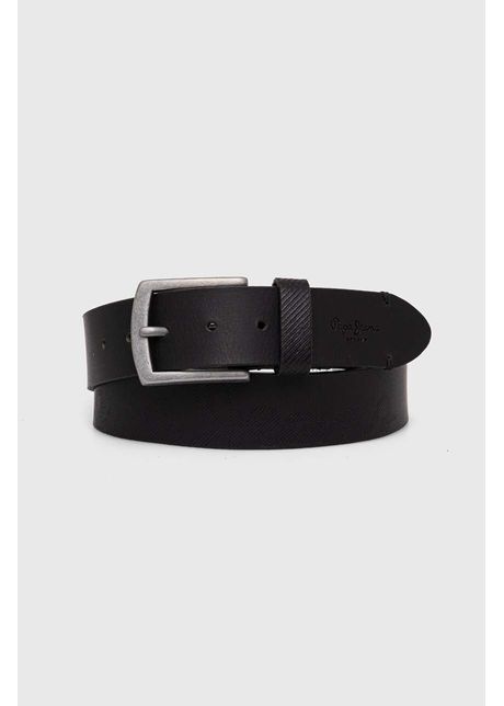 Pepe jeans curea de piele palmer belt barbati culoarea negru pm021024