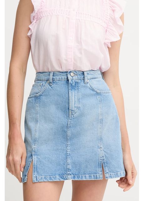Pepe jeans fust din denim mini skirt hw slit mini evazati pl901208