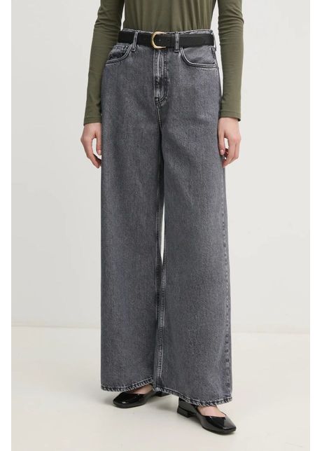 Pepe jeans jeans wide leg jeans uhw jaimy femei culoarea gri pl204740um0