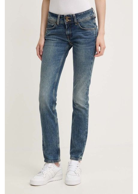 Pepe jeans jeansi slim jeans lw femei culoarea albastru marin pl204729hw6