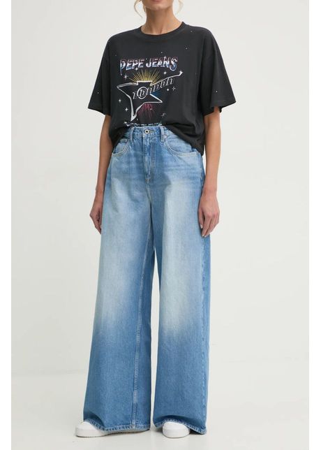 Pepe jeans jeansi wide leg jeans uhw jaimy femei pl204740ms7