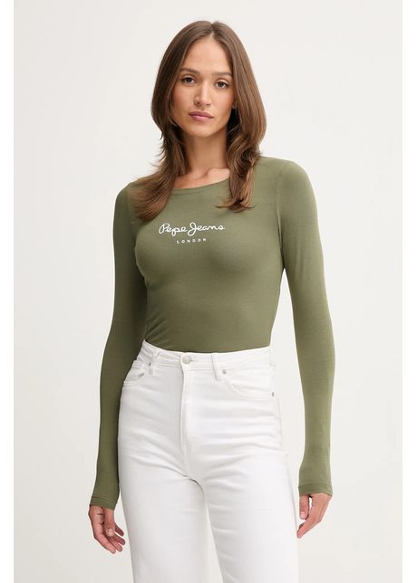Pepe Jeans longsleeve culoarea verde