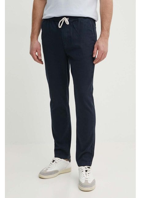 Pepe jeans pantaloni barbati culoarea albastru marin cu fason chinos