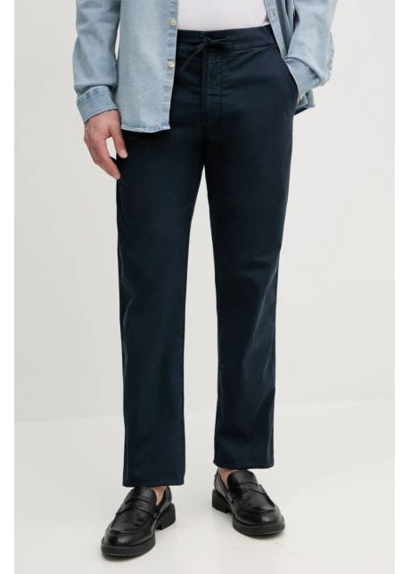 Pepe jeans pantaloni pull on comfort chino barbati culoarea albastru marin drept pm211866