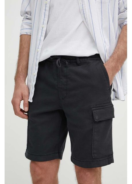 Pepe jeans pantaloni scurti gymdigo cargo barbati culoarea negru pm801077