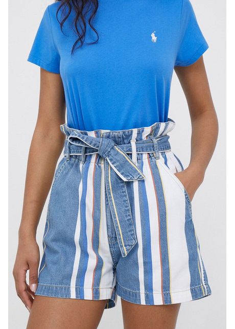 Pepe jeans pantaloni scurti jeans phoebe retro femei modelator high waist
