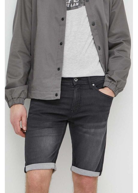 Pepe jeans pantaloni scurti jeans slim gymdigo short barbati culoarea negru pm801075xg7