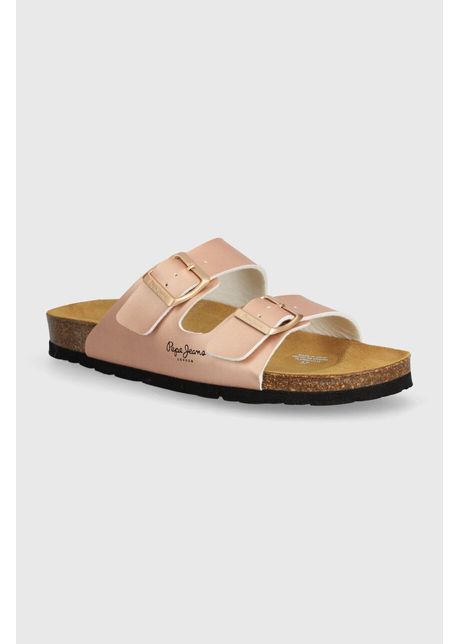 Pepe jeans papuci pls90621 femei culoarea roz oban classic w