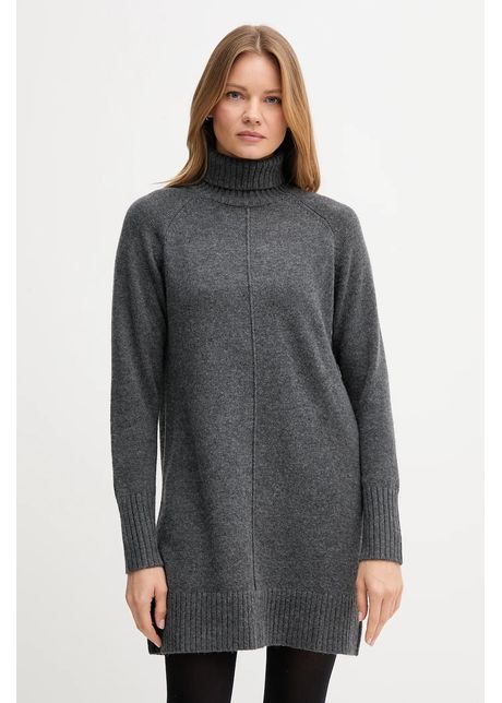 Pepe Jeans rochie cu lână culoarea gri, mini, oversize, PL9537714